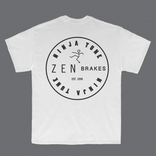 Zen Brakes White T-Shirt - Ninja Tune
